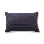 coussin velours rayé marron clair simple imperméable respectueux environnement 30x50cm maison