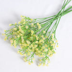 bouquet artificiel fleurs soie couleur bleu blanc rose jaune rouge violet