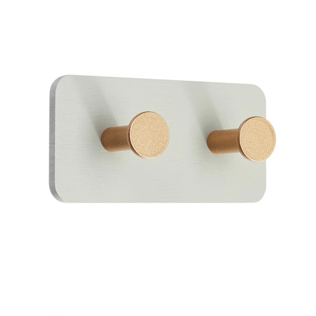 porte serviettes adhésif moderne bois naturel noir blanc gris vert marron unique utilisation multiple
