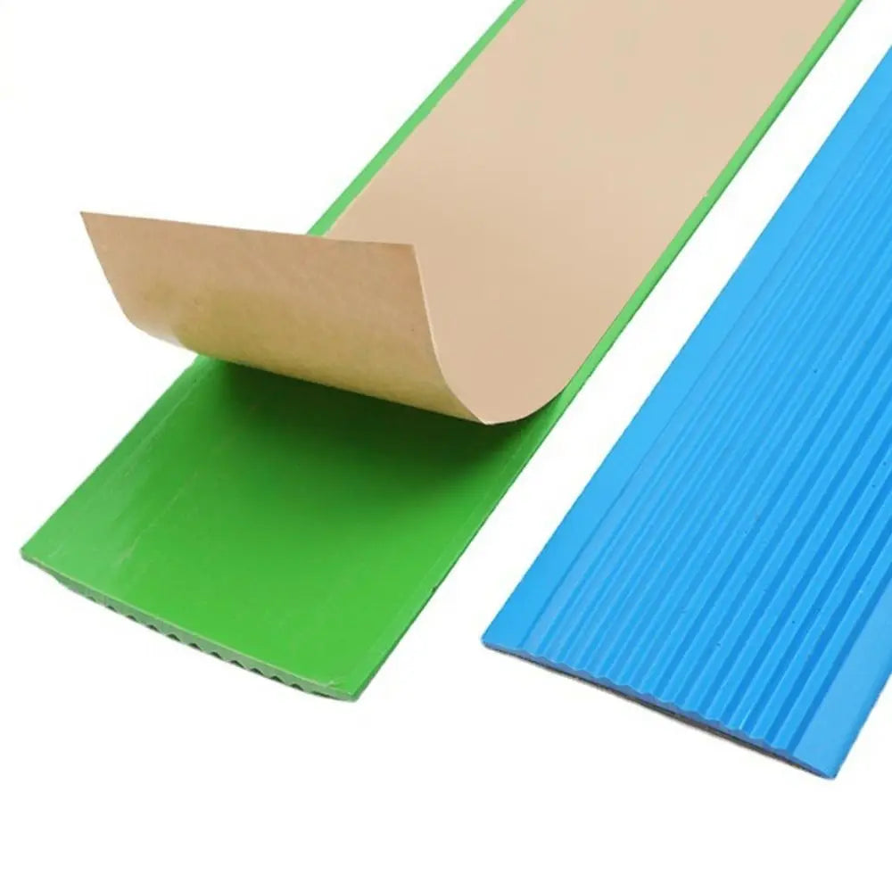 bandes antidérapantes adhésives 1m rayures verticales rouge vert bleu gris modernes sécurité sol tapis