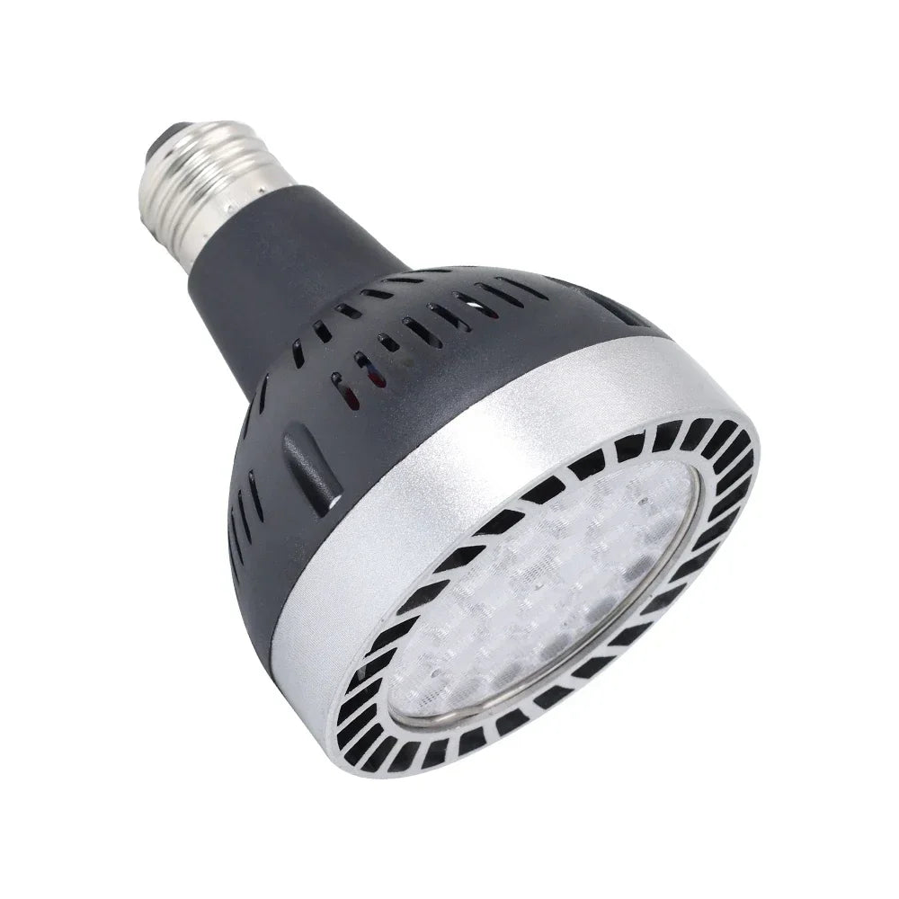 lampe led blanc noir grille moderne ventilateur intégré 2000 lumens 50000h e27 115mm