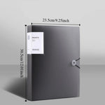 classeur pochettes porte documents plastique poignée étiquette dossiers a4