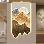 Peinture murale lumineuse en porcelaine clip blanc dans un couloir moderne