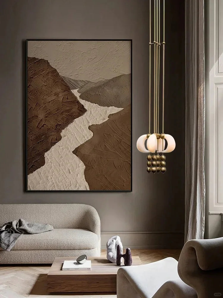 lampe murale moderne bronze blanc sphères dorées luminaire intérieur salon chambre salon