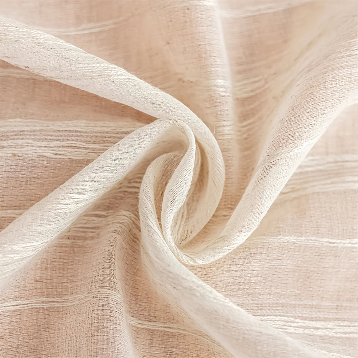 nappe boho chic lin texturé beige clair rayures horizontales extérieur mariage rustic festive