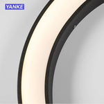 lampe murale extérieure moderne ip65 led blanc noir résistante eau 110v 240v