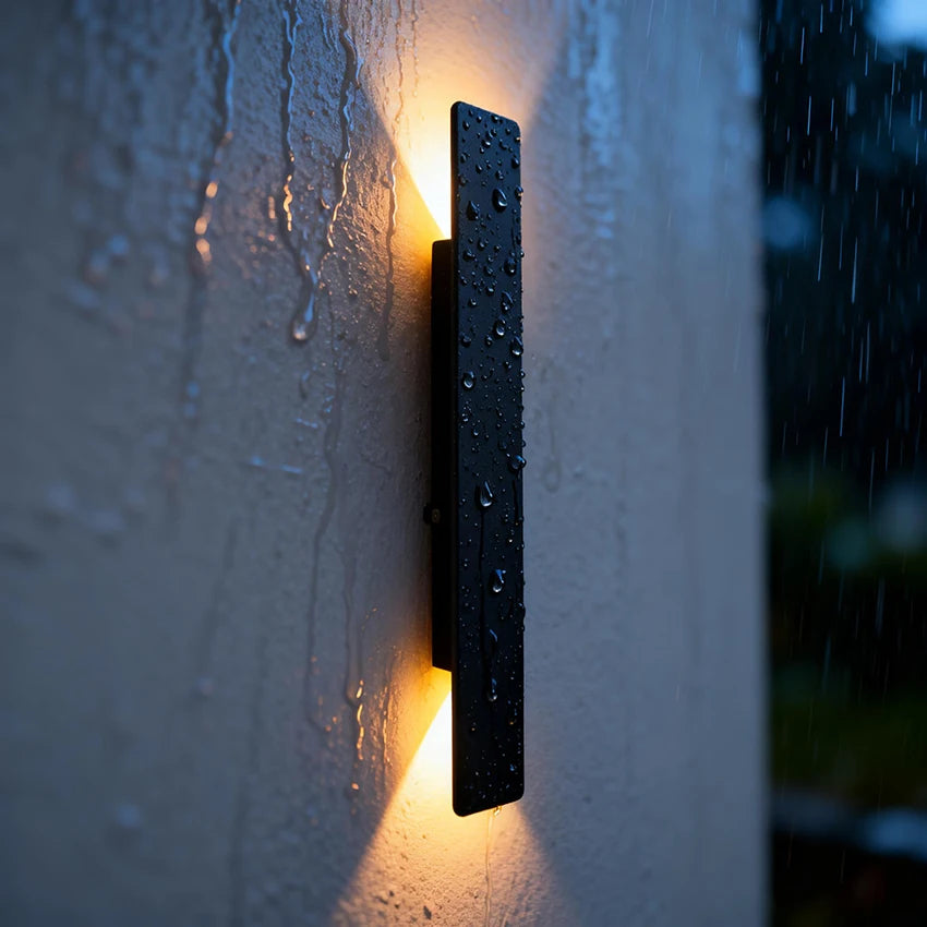 lumière led applique murale moderne étanche ip65 18w blanc noir adhésiveextérieur
