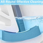 recharges jetables brosses toilette mousse couches bleu violet vert texture ondulée moderne 24 pièces