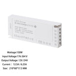 alimentation led armoire 12v 24v 100w 150w 60w blanc moderne sans fixation câble prise