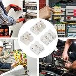 connecteurs blancs adhésifs câbles broches borniers fonctionnels led plat lisses basse tension