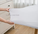 nappe table imperméable polyester blanc diamètre 120cm moderne adhésive ajustée intérieur extérieur