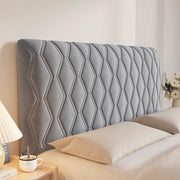 Housse de tête de lit extensible velours pour lit queen king - Ombre Interieur