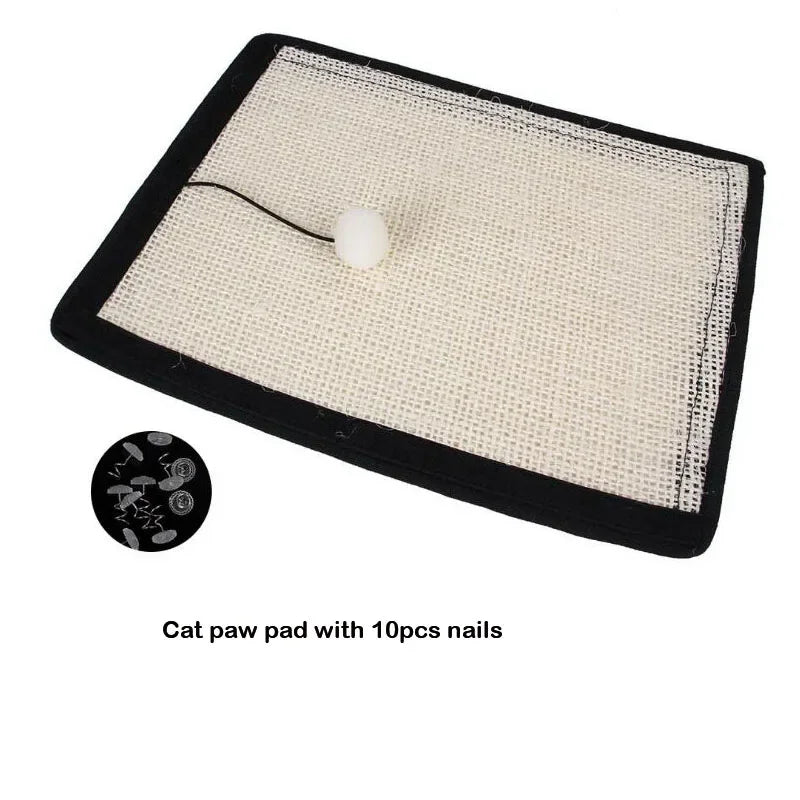 tapis sisal griffoir moderne protecteur meuble chat texture rugueuse beige gris noir