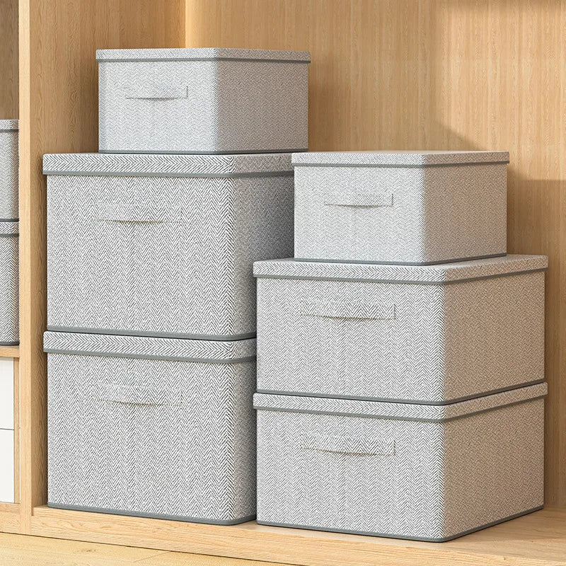 Boîte de rangement en carton épais pliable