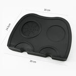 tapis absorbant grains silicone adhésif noir simple moderne cuisine espresso domestique qualité alimentaire