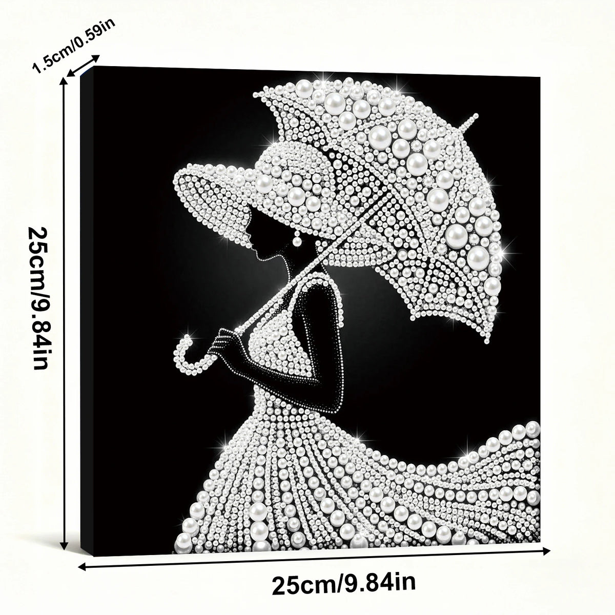 tableau décoratif brillantes motifs papillon art détaillé personnage dessins animés 25cm 25cm