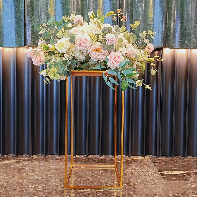 support floral transparent moderne or grande occasion anniversaire mariage événement
