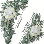 guirlandes florales décoratives mariage rose eucalyptus blanc romantique champêtreextérieur