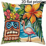 taies d'oreiller tropicales multicolores motif animaux fleurs modernes respectueux environnement maison 40x40cm