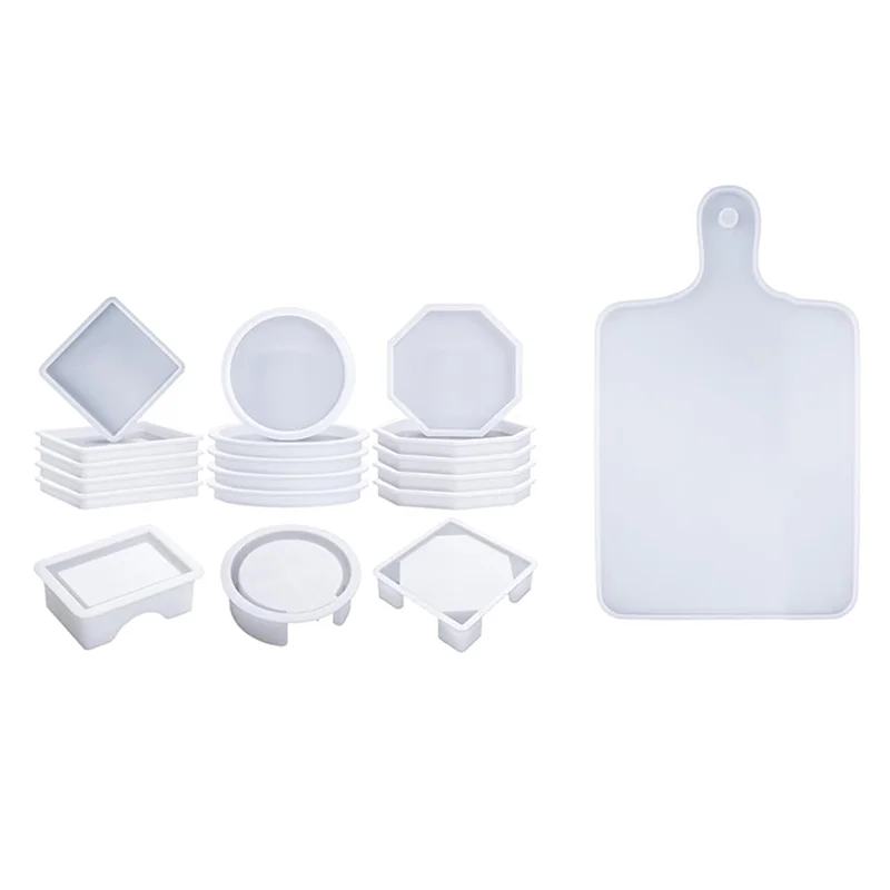 assiettes résine marbrée blanc moderne différents opaquesDecoration intérieure sophistiquée variété formes