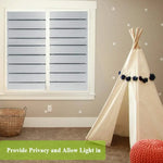voile rayures horizontales gris clair adhésif isolation thermique protection uv moderne non transparent autoadhésif