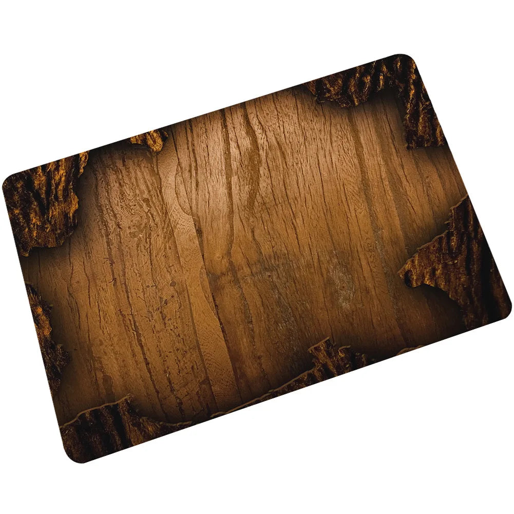 tapis sol antidérapant motif nature 3d effet cracké intérieur extérieur cuisine bain porte