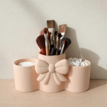 pot maquillage violet rose blanc arc décoratif moderne élégant respectueux environnement