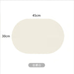 tapis table moderne beige muffins illustration vivre bien 45cm 30cm minimaliste textes