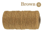 fil coton multicolore texturé naturel 100m 2mm enduit crafts sacs vêtements textiles maison