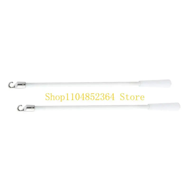 tige rideau blanc moderne anneaux métalliques inclusion 43cm opacité store polonais accessoire