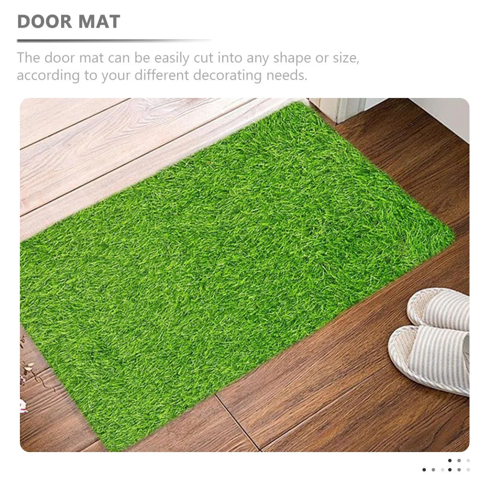 tapis sol imitation gazon synthétique vert herbe naturelle extérieure porte antidérapante pastorale