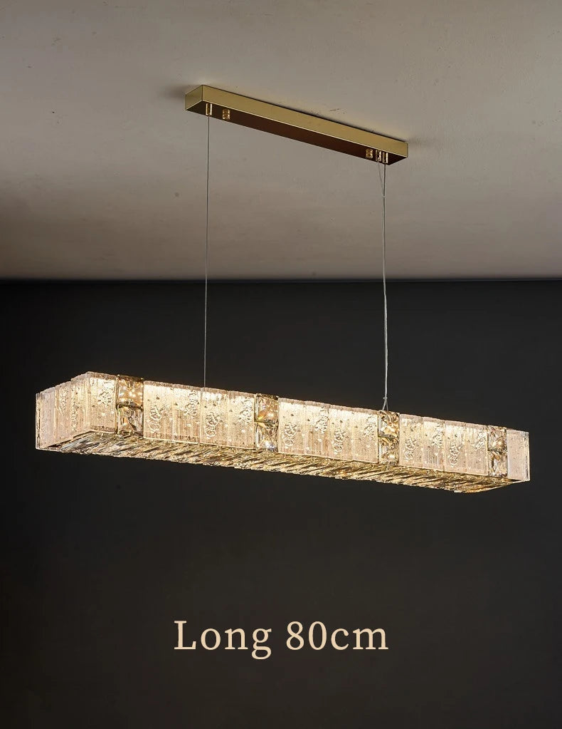 lustre cristal doré élégant luminaire suspendu classique strass salon cuisine hall d'hôtel luxe