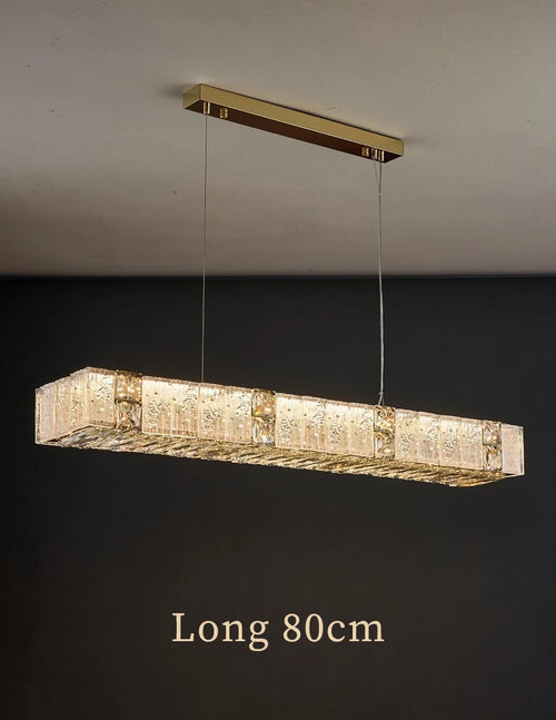 lustre cristal doré élégant luminaire suspendu classique strass salon cuisine hall d'hôtel luxe