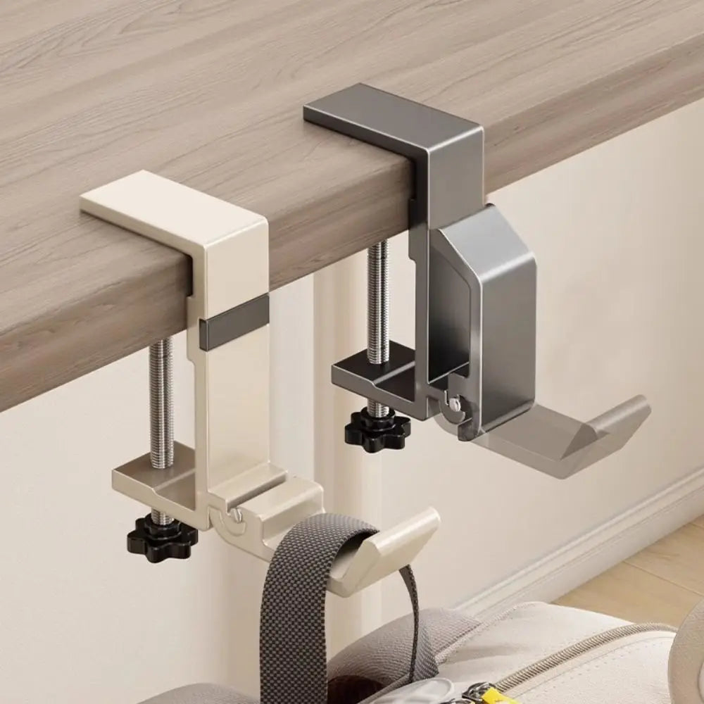 pince table moderne multifonctionnelle alliage aluminium couleur gris beige fixations poignée serrage plaque fixation