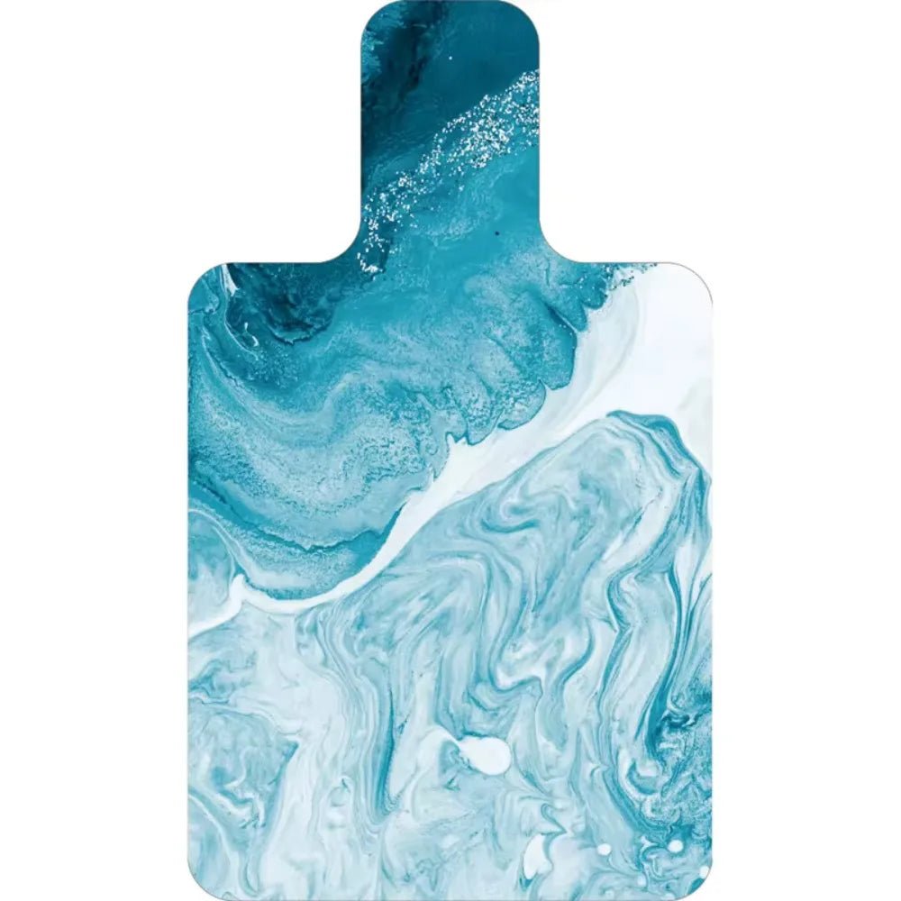 tapis yoga bleu doré moderne marbré abstrait feuilles bananier insecte opaquet