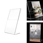support photo transparent moderne cadre double face 15cm 10cm publicitaire sans motif