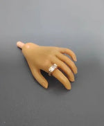 Bague miniature poupée 1/6 pierres précieuses boîte rangement décorative rouge