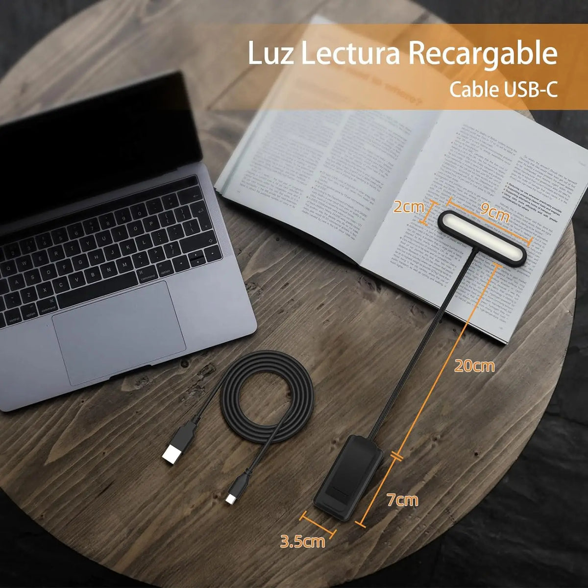 lampe lecture rechargeable usb flexible clip book lights nuit led portable