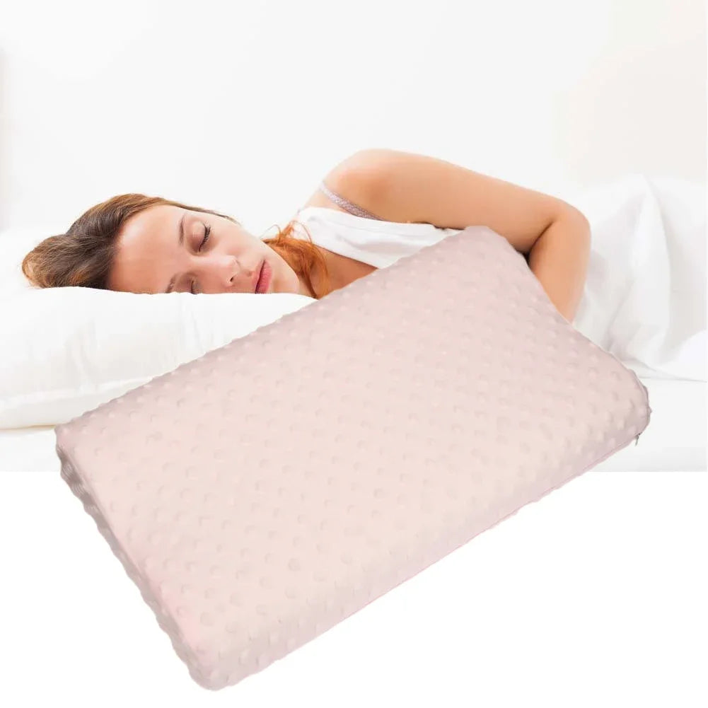 coussin mousse mémoire forme perforé bleu blanc moderne lit santé couverture protection nocturne
