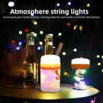 guirlande lumineuse multicolore camping portable lampe tente extérieure ambiance rgb rechargeable led festive