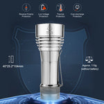 torche led argentée compacte ip68 eclairage fort 200m lumintop clip allumage aluminium moderne
