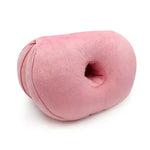 coussin donut mousse mémoire forme confortable ergonomique uni vert rose violet bleu