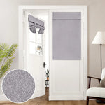 rideau porte français lin texturé solide beige clair taupe opacité variable latéraleintérieur branches pins
