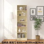 bibliothèque moderne bois multifonction porte unique simple rangement mur blanc noir