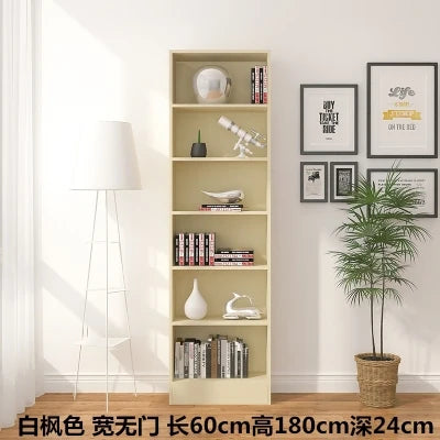 bibliothèque moderne bois multifonction porte unique simple rangement mur blanc noir