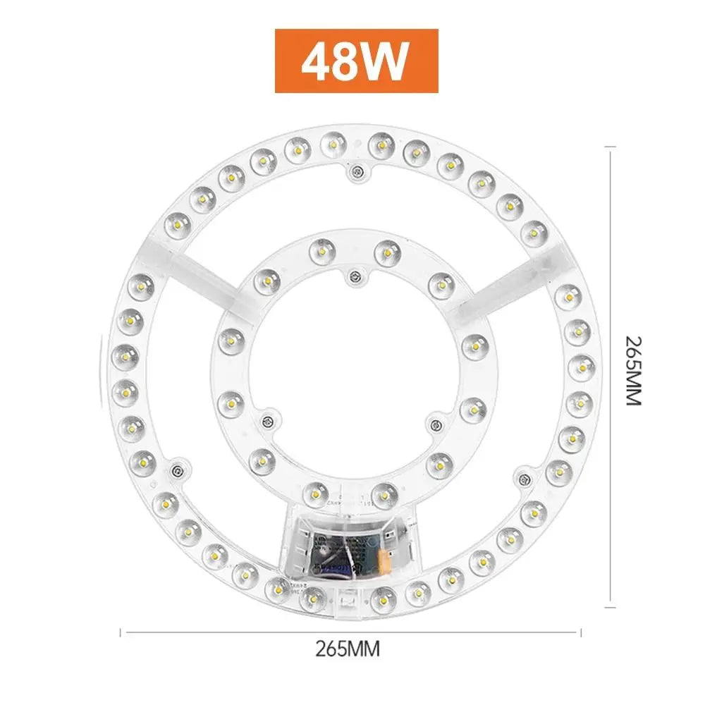 lampe led circulaire diodes adhésif moderne technologique blanc plafonnier facile chambre salon