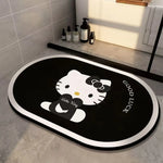 tapis bain antidérapant absorbant rapide séchage rapide motif hello kitty kawaii décoratif tapis doux