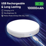 lampe led plafonnier moderne rechargeable télécommande 10000mAh blanc opacité minimaliste