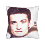coussin blanc moderne imprimé personne zip invisible 12x12 16x16 18x18 20x20 polyester