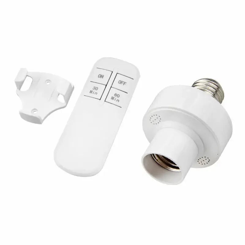 adaptateur lampe intelligente télécommande minuterie wifi blanc moderne vis fixe